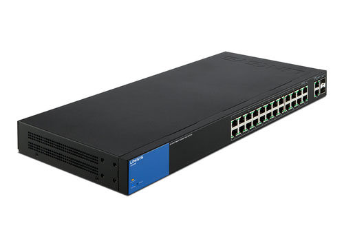 Linksys Business LGS326P 24-Port Gigabit PoE+ (192W) Smart Managed Switch with 2 Gigabit and 2 SFP Ports
