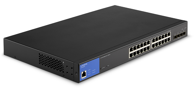 Linksys LGS328MPC 24-Port Managed Gigabit PoE+ Switch